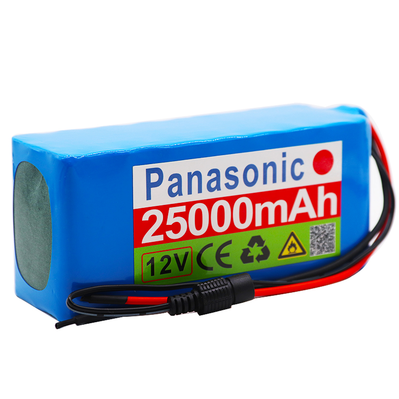 100% 18650 12v Battery pack Large capacity 12v 25ah 18650 lithium battery protection board 12v 25000mAh for inverter miner