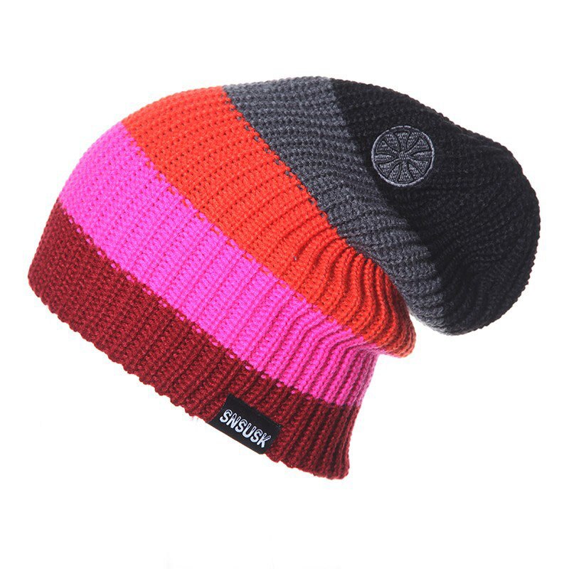 Unisex Brand Hats Men Women Warm Winter Knitting Skating Cap Men ski Hat Turtleneck Cap Gorro: 14