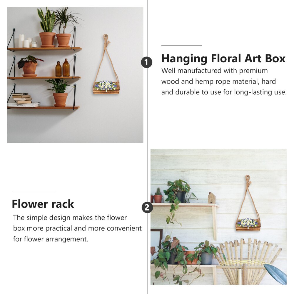 1PC Wall Hanging Decorative Flower Stand Flower Arrangement Box Floral Art Box