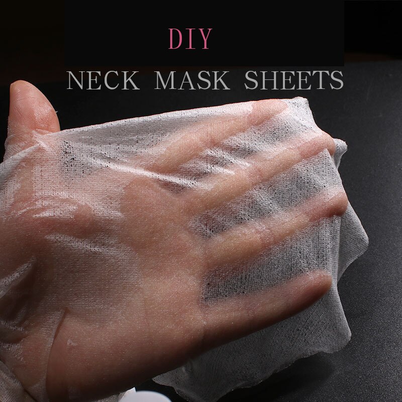 30 Pcs/pack Disposable Neck Mask Sheet Ultra-thin Natural Silk DIY Neck Paper Mask Beauty Tool