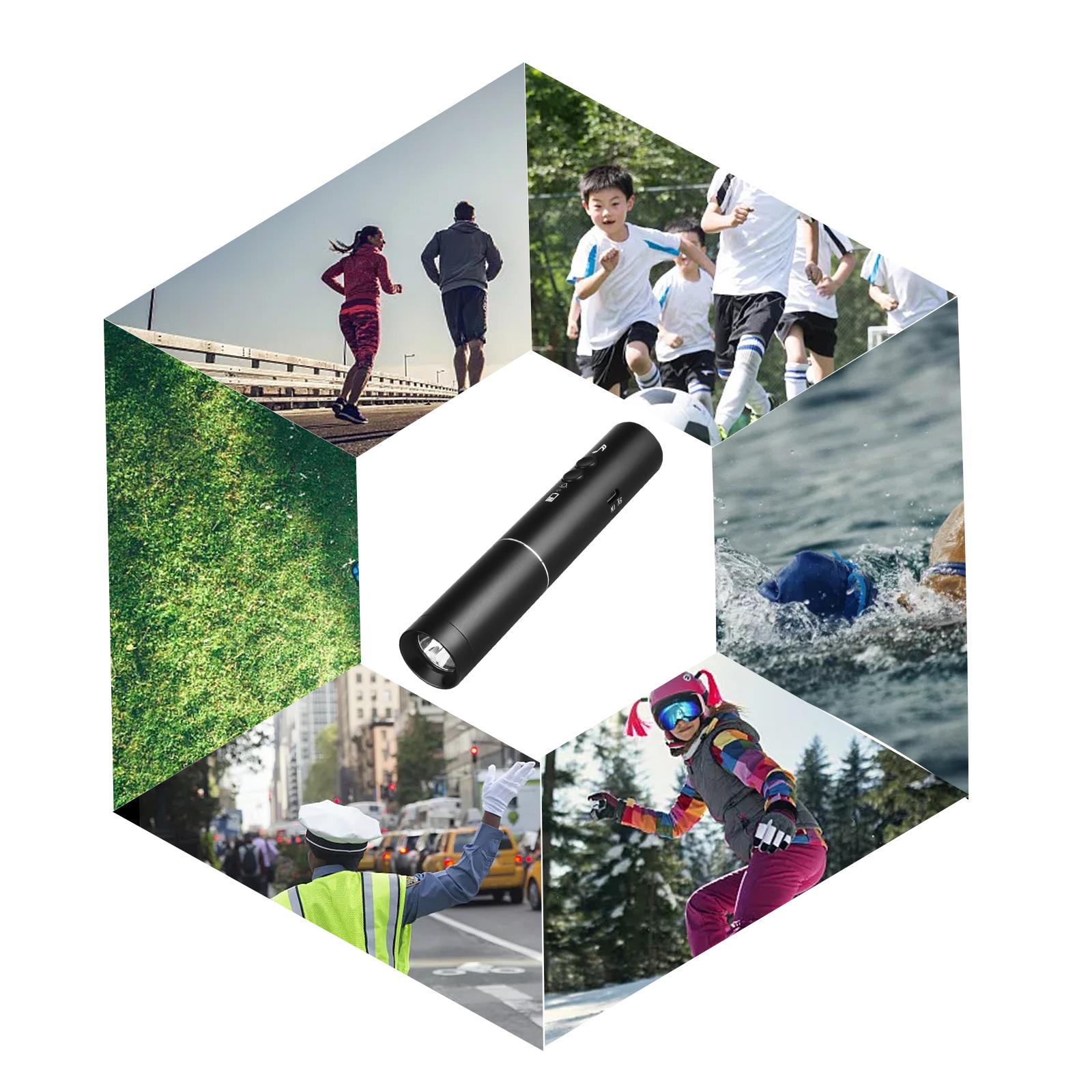 Elektronische trainerpfeife mit led-taschenlampe, camping-notfallpfeife, sportpfeife