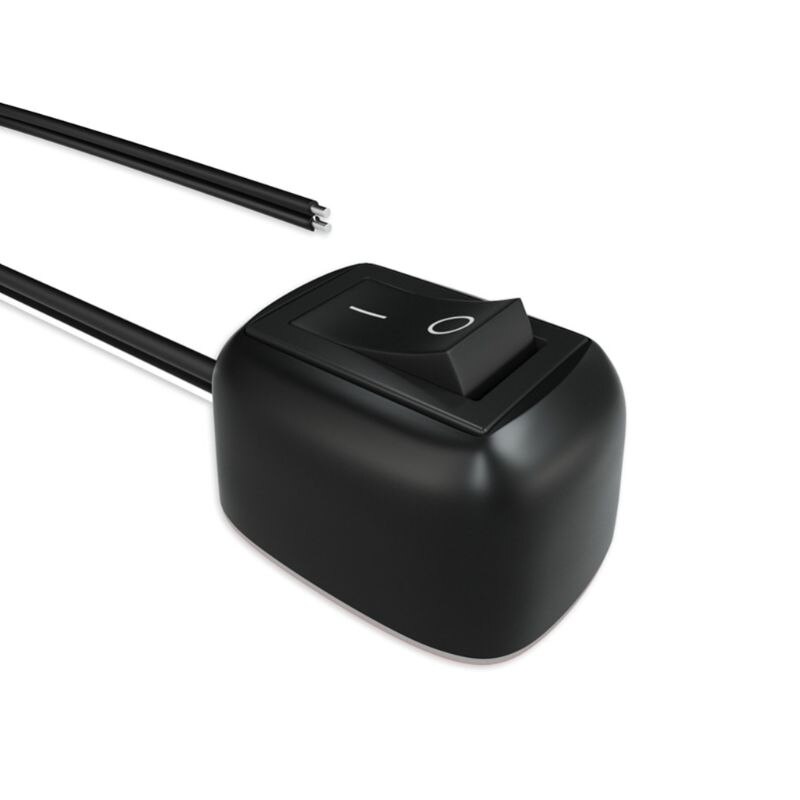 Dc 12v vippeafbryder med bilkontaktpasta-type med kabel til tågeringsdrevlys  e7ca