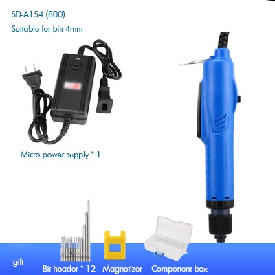 DC18V-36V Power Screwdrivers, Adjustable Torque Electric Screwdriver with Bits, Magnetizer, Component Box for Phone Home Repair: E