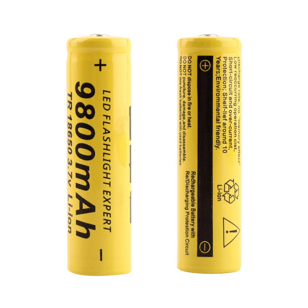 10 Stuks 3.7V 18650 Batterij 9800 Mah Lithium Batteria Oplaadbare Lithium Batterij Voor Zaklamp Fakkel Accumulator Mobiele