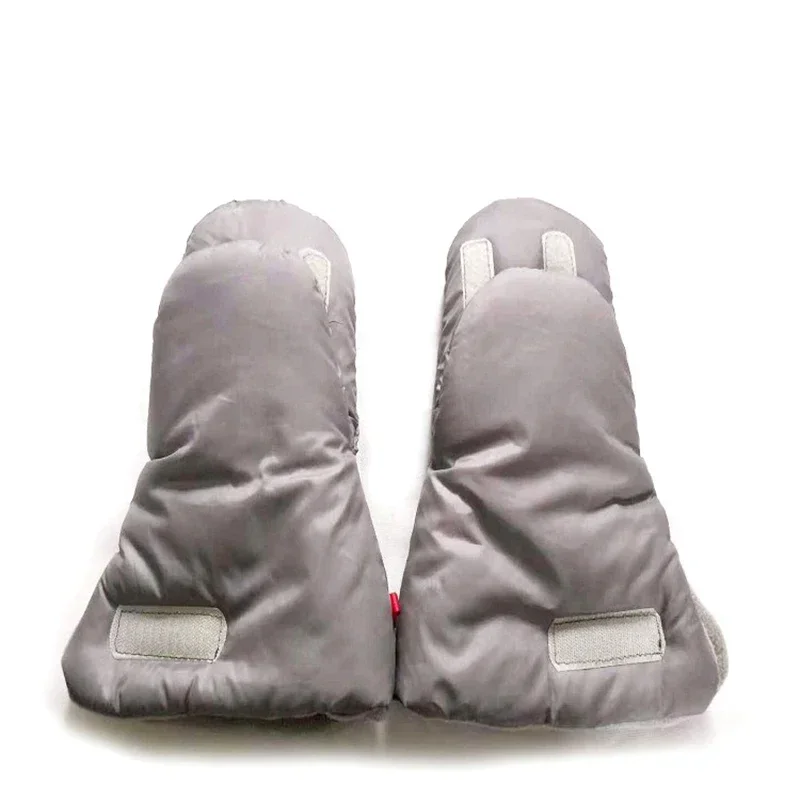 Winter Kinderwagen Hand Mof Kinderwagen Kinderwagen Warm Bont Fleece Hand Cover Buggy Clutch Winkelwagen Mof Handschoen Kinderwagen Accessoires: Zilver