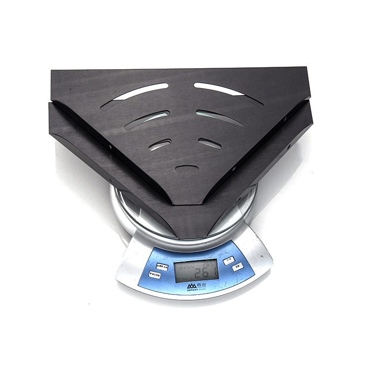 Space Aluminum Black Shower Hanging Shelves Corner Wall Storage Triangle Shelf For Bathroom Shower Tray Wall Shelving
