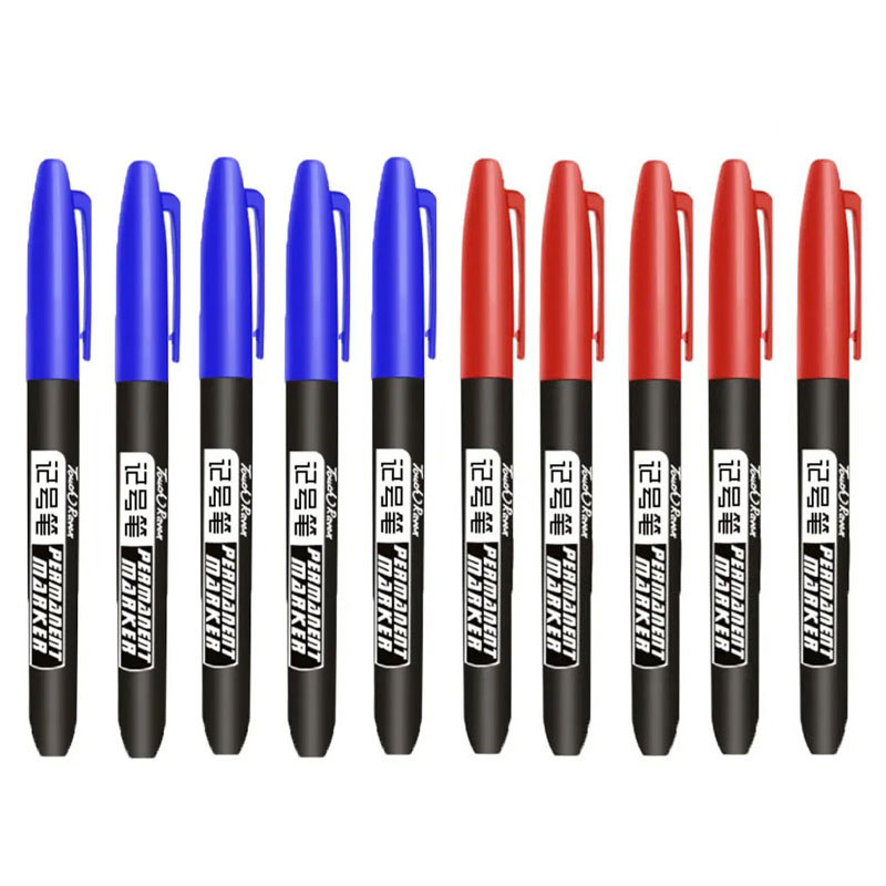 6/10 pièces stylo marqueur Permanent Manga dessin marqueurs noir bleu rouge encre étanche croquis stylos papeterie Art fournitures scolaires: vert militaire