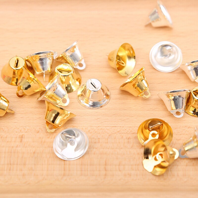 10Pcs Metal Bells Kleine Bell Sieraden Ornamenten Kerst Decoratie Hangers Diy