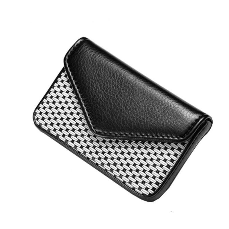 Porte-carte en cuir PU porte-carte d'affaires pour femme banque et crédit porte-carte Rfid portefeuille Auto Documents porte-cartes