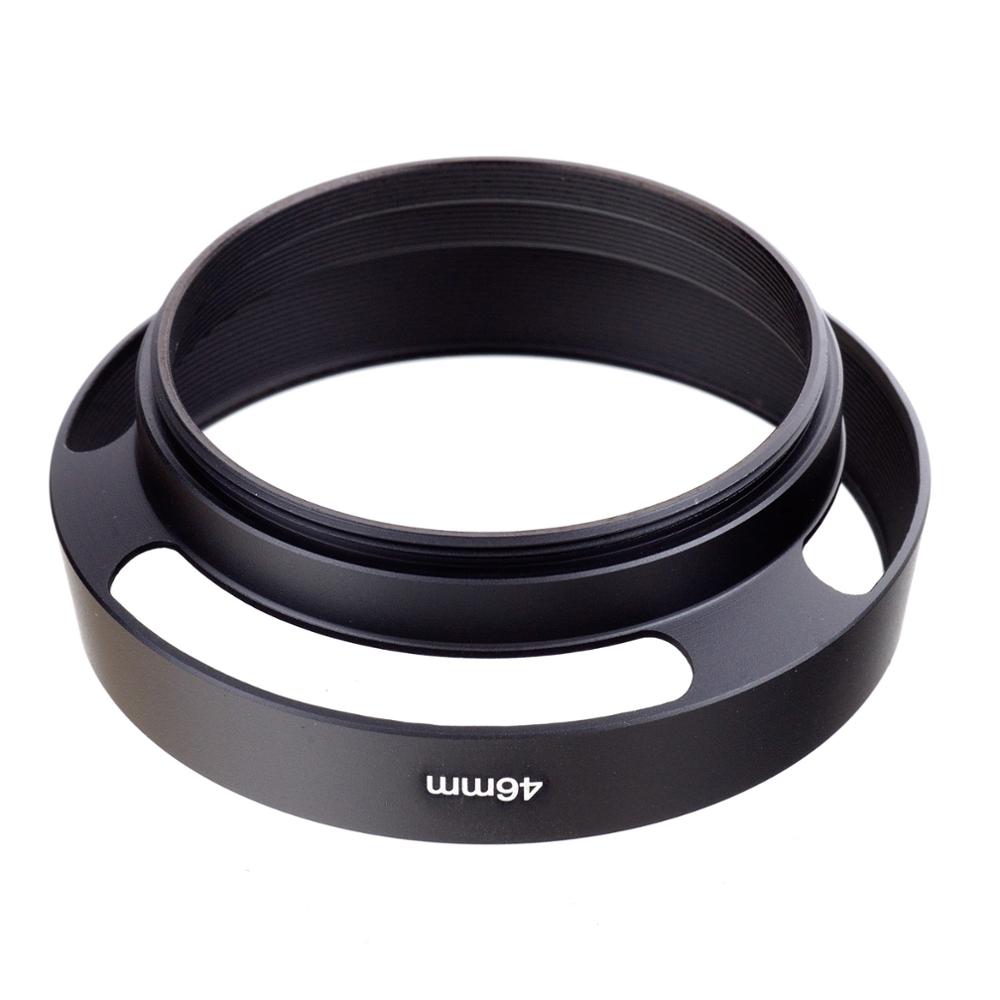 Capuchon d'objectif de caméra 46mm en métal ventilé à visser protection Lente pour Canon Nikon Sony Leica Olympus Pentax