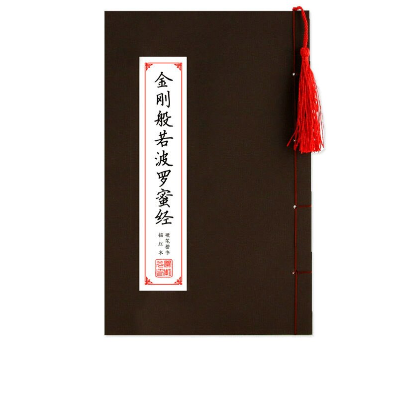 Hard Pen Diamond Sutra Calligraphy Practice Small Running Regular Script Chinese Calligraphy Copybook Fountain Pen Copybook: L