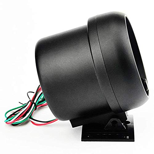 Universal 3.75 inch 12V White LED Backlit Tachometer Gauge with Red Shift Light for Auto Gasoline Car, 0-8000 RPM