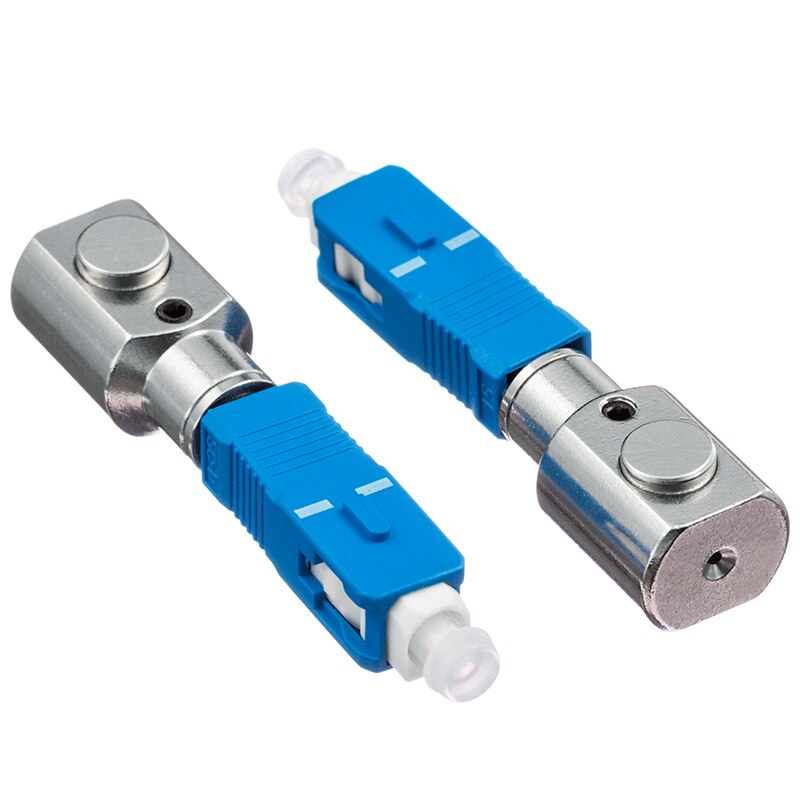 5 Stks/partij Sc Ronde Kale Glasvezel Adapter Connector Sc Flens Koppeling Optical Fiber Test Tijdelijke, sc Ronde Ontblote Fiber Adapter