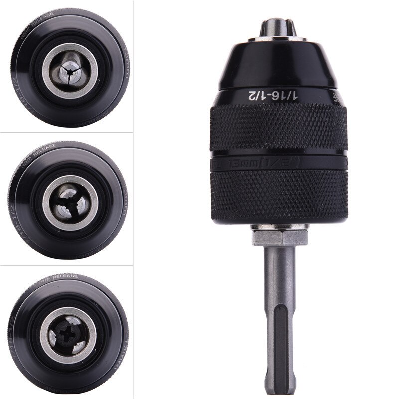 Heavy Duty Keyless Drill Chuck Adaptor 13mm Duty Keyless Hardware Tool Accessories Electric Drill