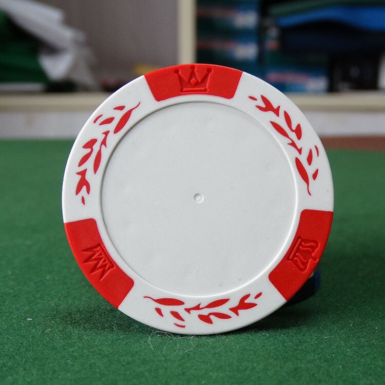 25 stks Blank-Tarwe Poker Chips in Klei Plaatijzer 9 kleuren voor je keuze: 25pcs Red White