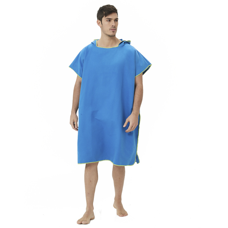 Surfen Poncho Kleid Handtuch Mikrofaser Bademantel Ponchos Surfer Kleid zum Surfen Schwimmen Tauchen Strand unisex: Lila