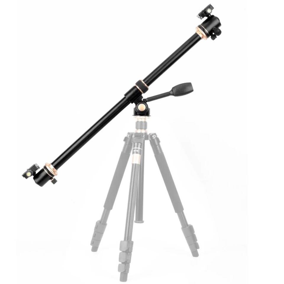 QZSD Tripod Extension Cross Arm Horizontal Bar Camera Mount Boom Rotatable Multi-Angle Center Column Rod Steeve