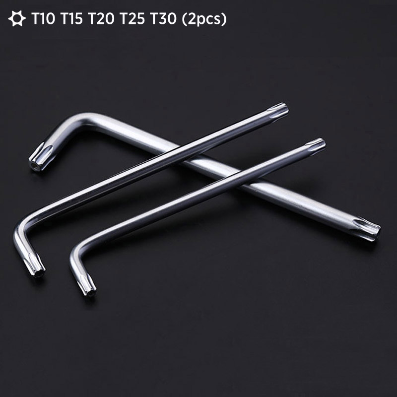 (2pcs) T30 T20 T25 T10 T15 Screwdriver 2-way mini Torx Screwdriver Spanner Wrench Screw Driver Repair Tool T20 Screwdrivers