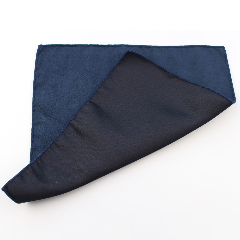 Zwei Seiten fest Mikro Wildleder- Taschentuch Bräutigam Leder Herren Plaid Weiche Schals Für Männer Taschentücher Tasche Platz Männlichen Taschentücher