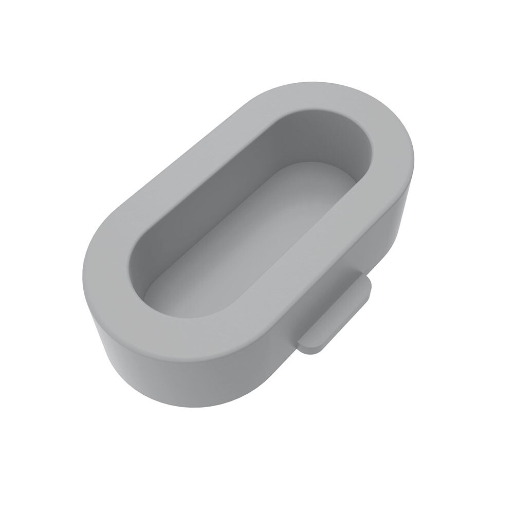 Plugue anti-poeira de borracha para relógio inteligente, plugue de borracha para garmin fenix 5/fenix 5x/fenix embutido: Gray / 10 Pcs