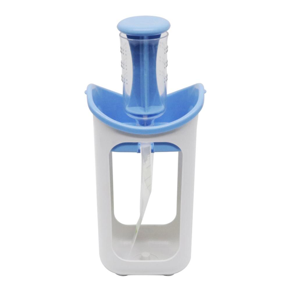 Voeden Gezonde Vriezer Opslag Handleiding Stamper Zelfgemaakte Squeeze Station Vruchtensap Met Herbruikbare Pouch Babyvoeding Maker Molen: Blauw