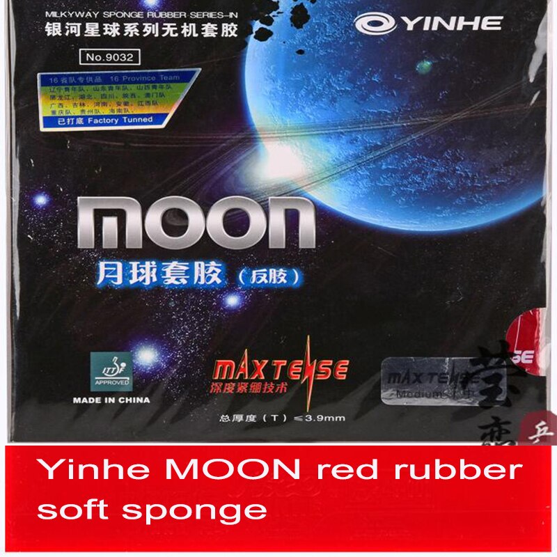 Original YInhe MAX TENSE moon table tennis rubber table tennis rackets racquet sports: red soft