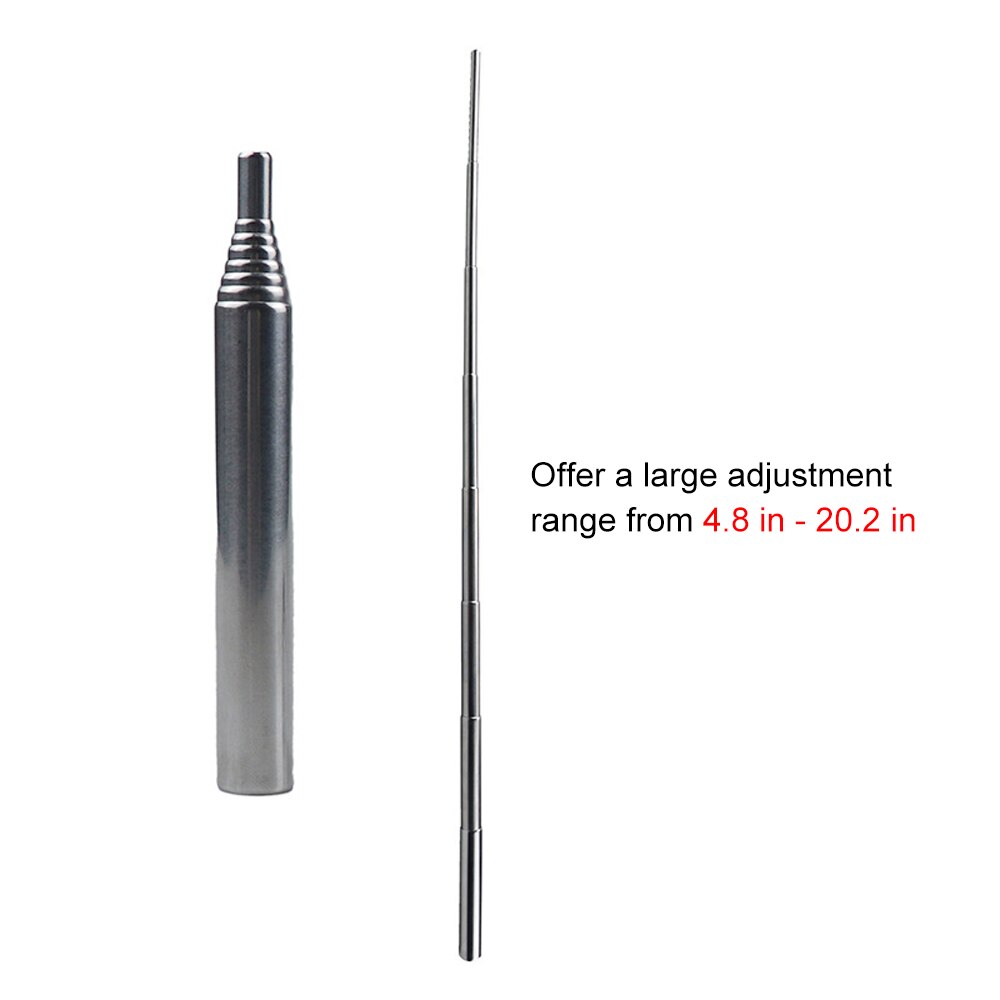 Soplador del fuego portátil de acero inoxidable, tubo retráctil para pesca, Picnic, barbacoa, accesorios, herramienta para fuego