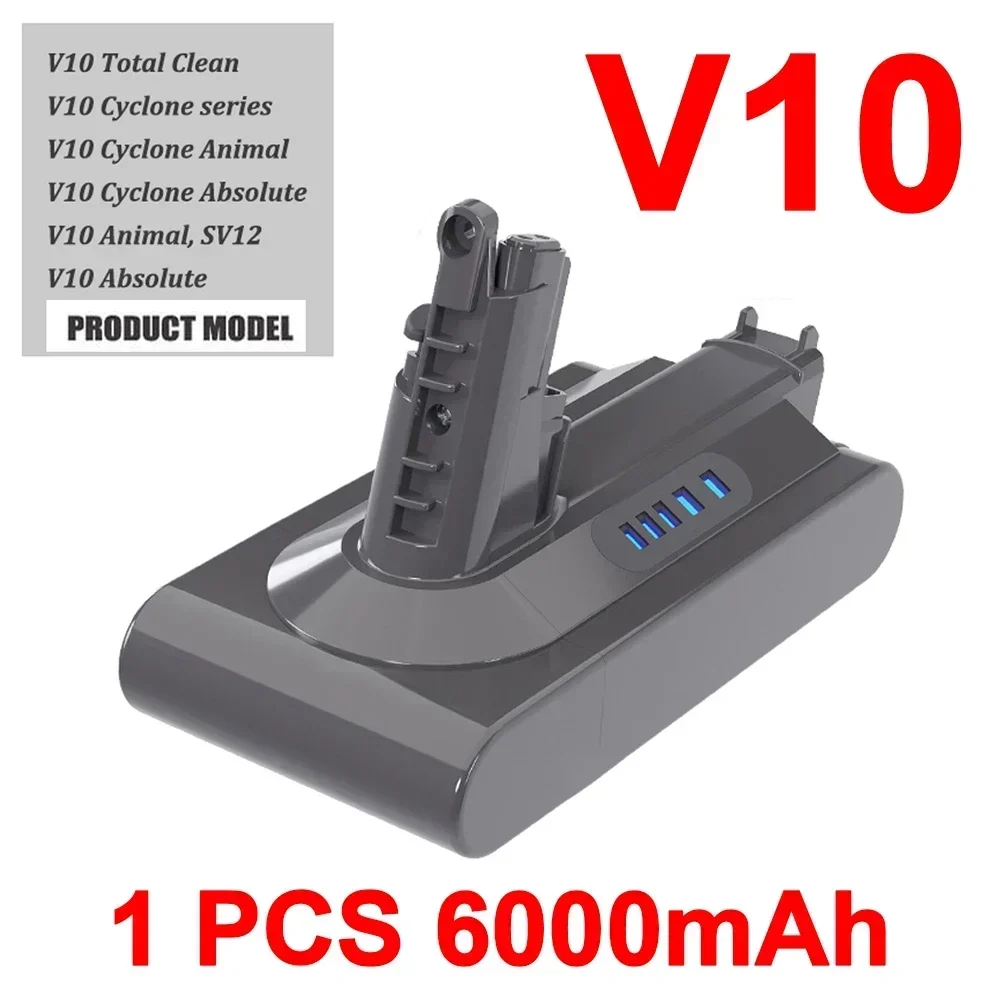 Wymienna bateria litowo-jonowa V10 25,2 V 12800 mA do akumulatora Dyson V10 Cleaner RH-10 SV12 7-ogniwowy ( 206340 ) SV14 7INR21/70: Kości słoniowej