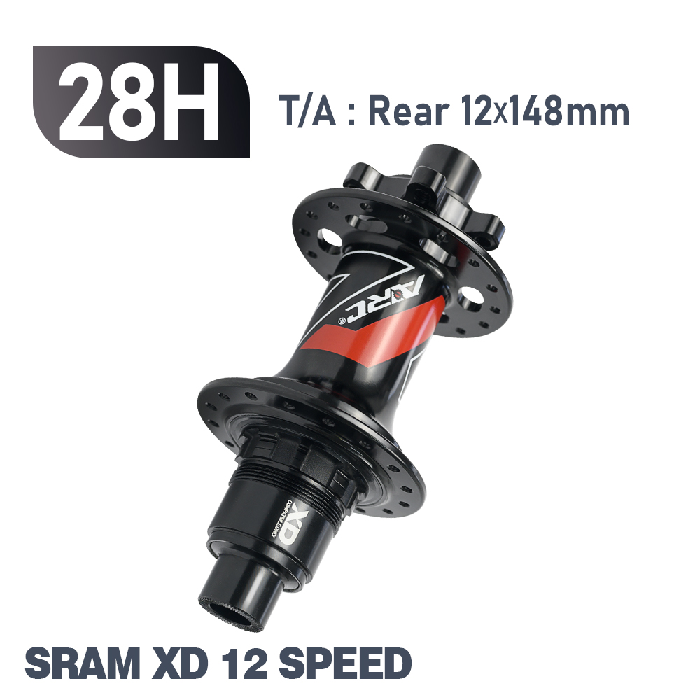 ARC Boost Hub 4 rodamientos MTB Hub 6 trinquetes 3 dientes 15x110 12x148 para Micro Spline 12S HG 8 9 10 11 12 Sram XD 12S buje de bicicleta: Multicolor