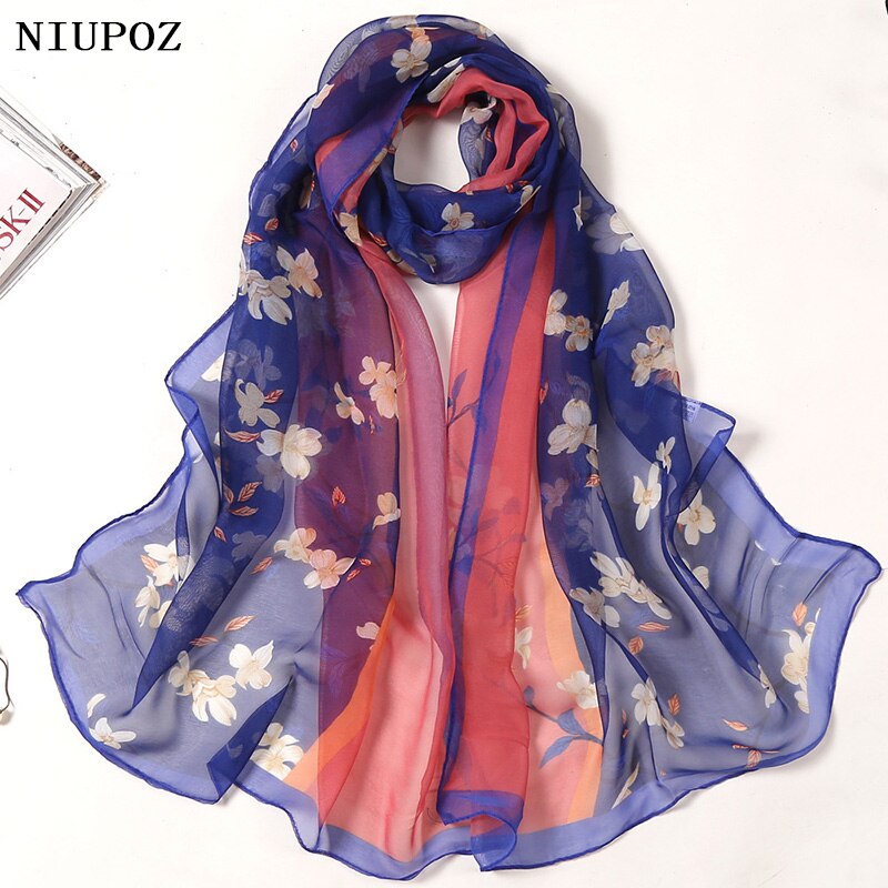 Multiple Colour Lotus leaf Flower Chiffon Georgette Bandana Scarf Women Foulard Long Shawl Summer Hijab 50*160CM