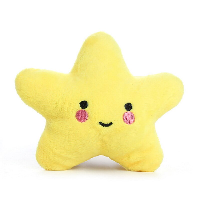 Étoile de mer vocale jouets pour animaux de compagnie en peluche jouet pour chiot dents pour animaux de compagnie nettoyage chien chat jouets: yellow
