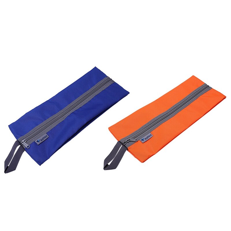 BLUEFIELD 2 Stuks Duurzaam Ultralight Outdoor Camping Wandelen Reizen Opbergzakken Waterdichte Oxford Zwemmen Zak Reizen Kits, Oranje