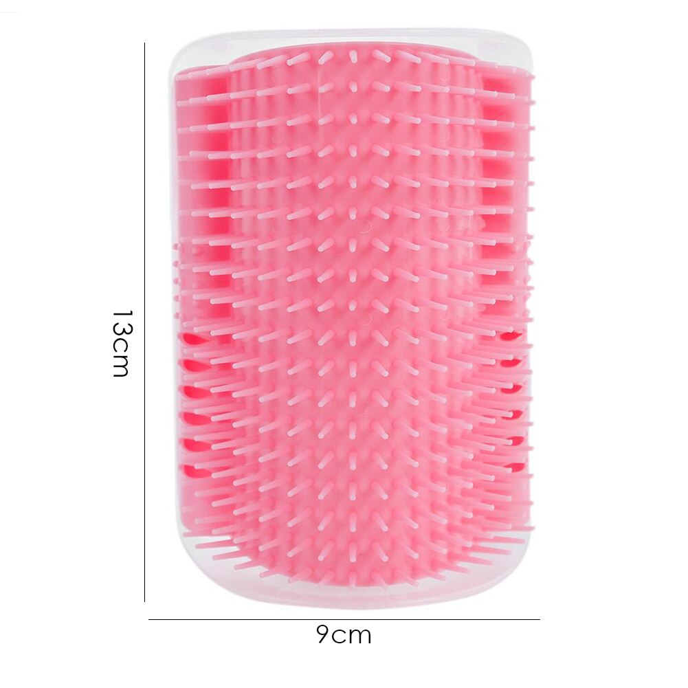 Cats Brush Corner Cat Massage Self Groomer Comb Brush Cat Rubs the Face with a Tickling Comb Cat Product Comb: Pink