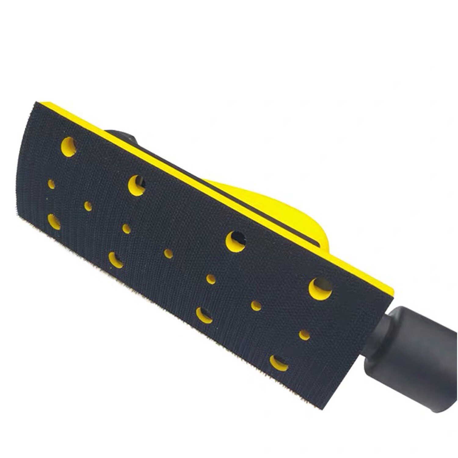 Jitterbug 70x198mm Vacuum Hand Sanding Block Dust-free Multi Hole Hook and Loop Backing Pad Sheet Metal Polishing