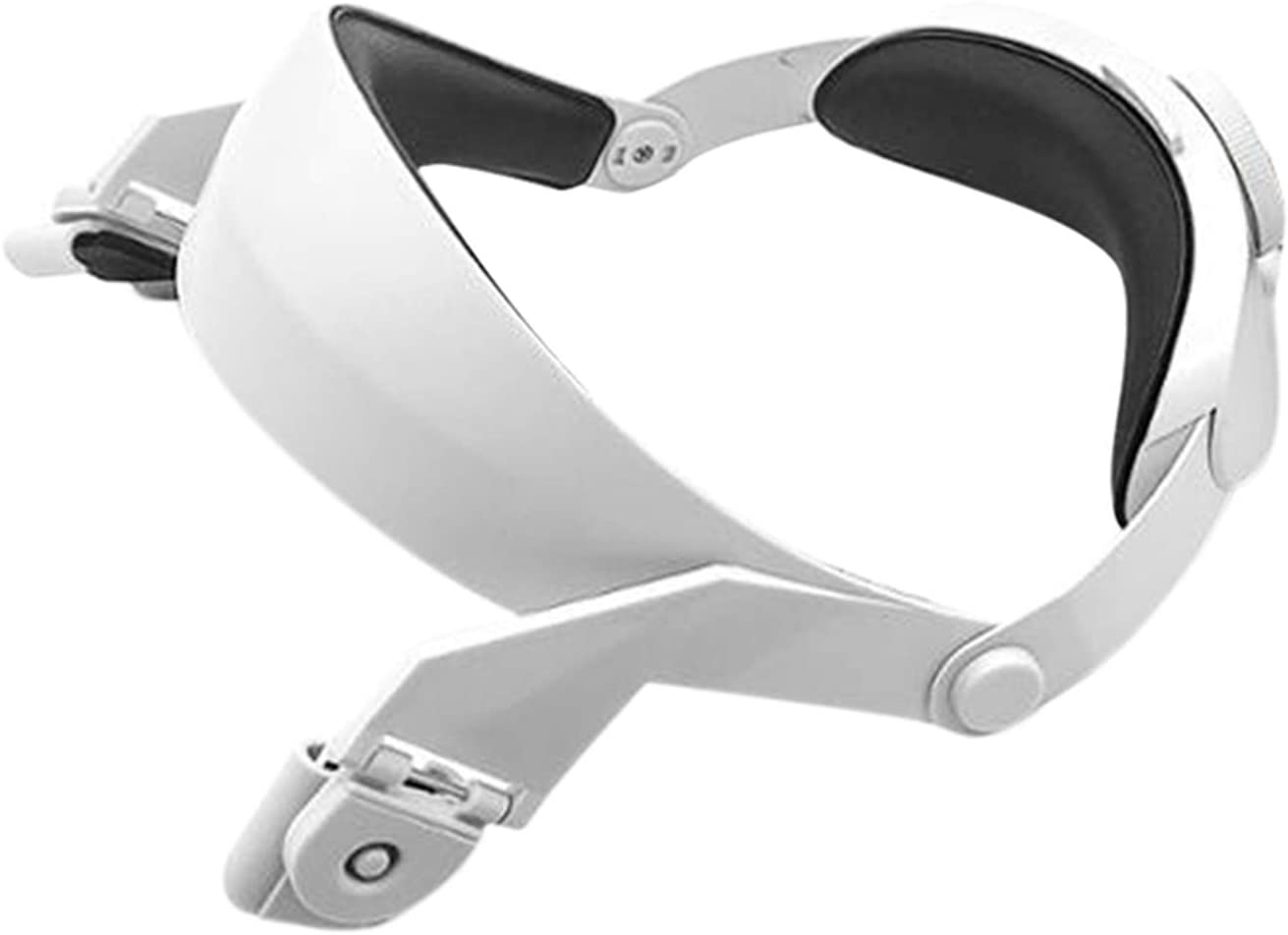 Aggiorna l'aggiornamento della cinghia per la testa regolabile per Oculus Quest 2 VR aumenta la forza di supporto supporto, comfort-oculus dom2 Accessorie: white