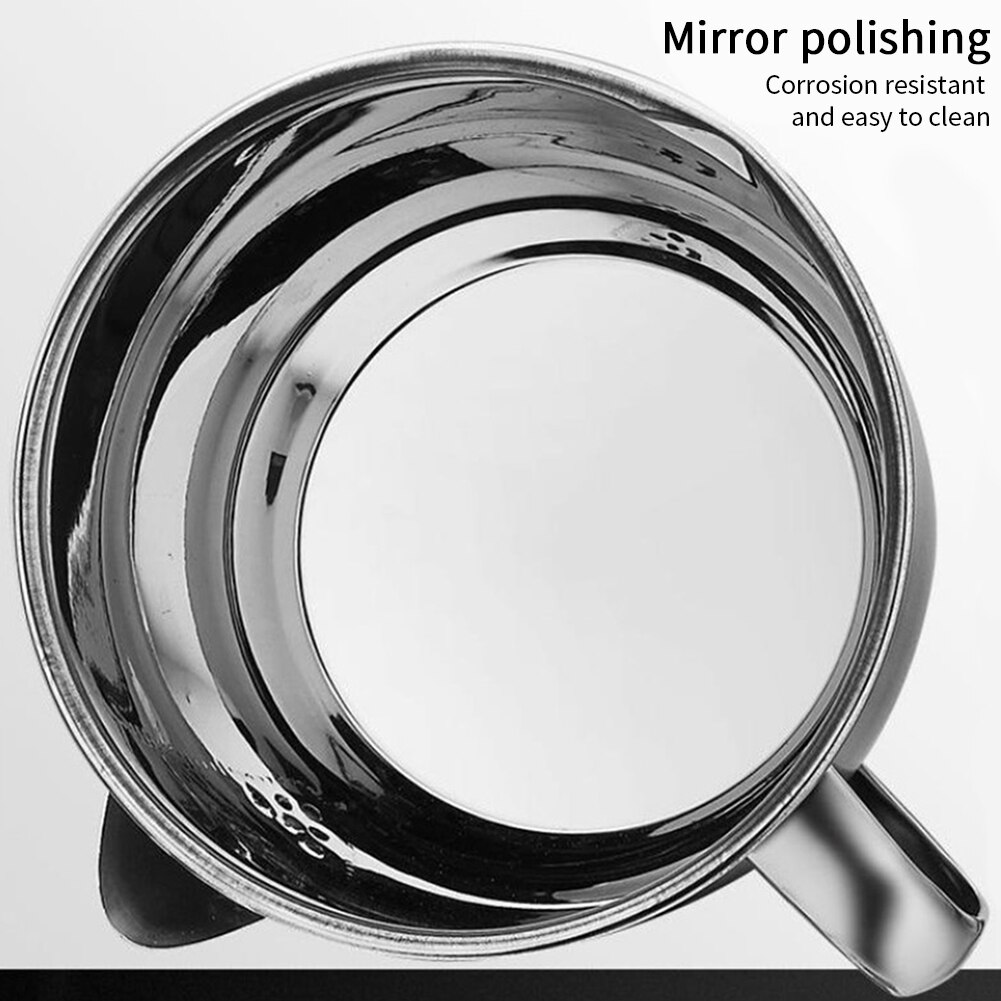 Stainless Steel Oil Kitchen Tool Gravy Strainer Restaurant 4 Cups Fat Separator Easy Clean Large Capacity Home Soup Grease