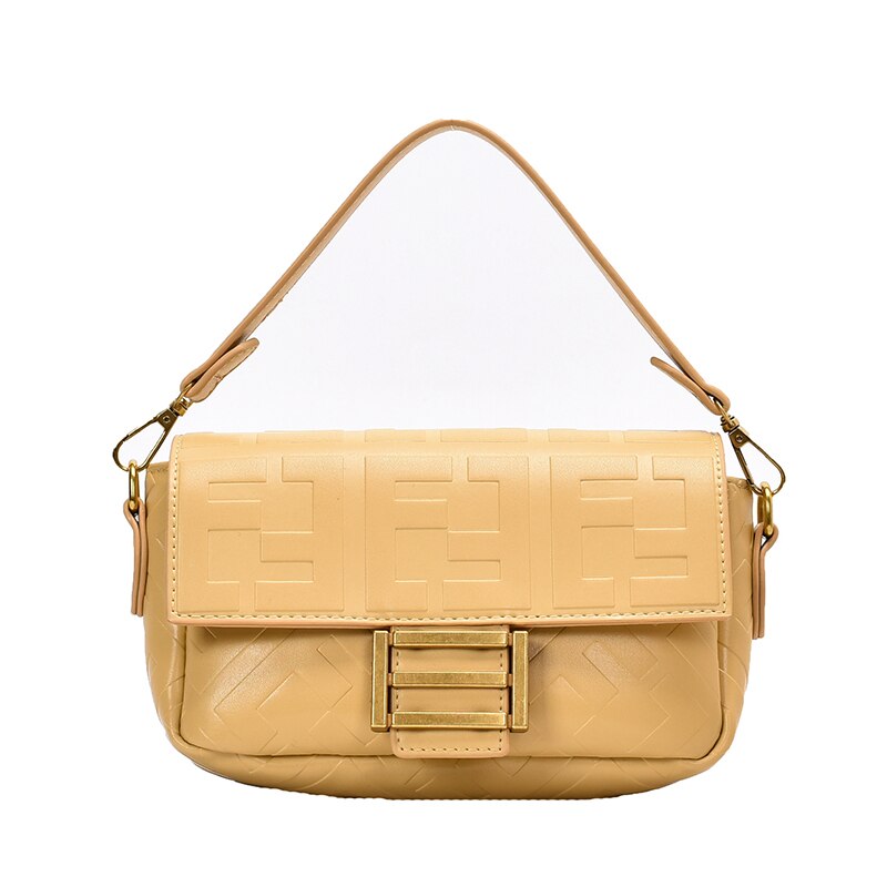 Toposhine Ladies Plaid Flap Bag Handbags Women Bags Small Day Clutch Gold Chain Girls Crossbody Bags: Yellow