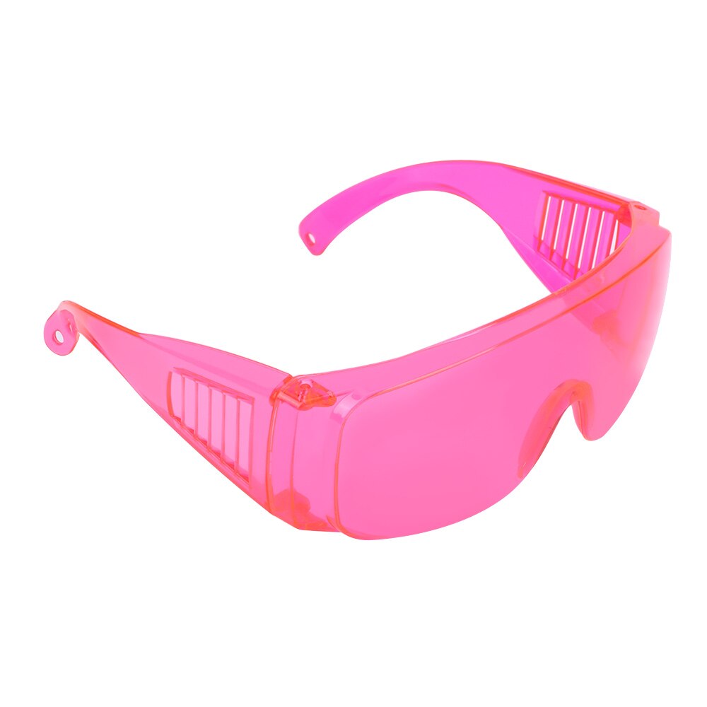 Transparent Work Safety Glasses Color Anti-Dust Impact-Proof For Lab DIY Work Riding Game Eye Protector Work Safety Goggles: pink