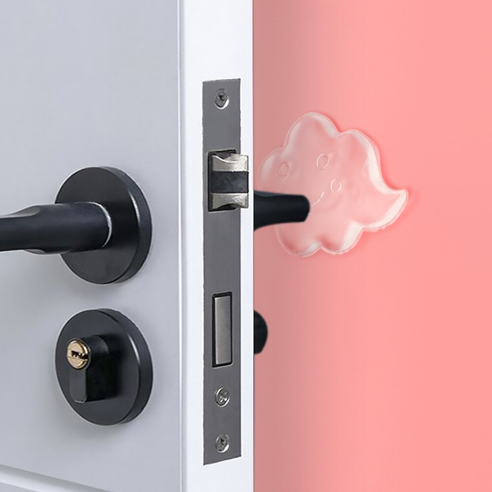 1Pc Rubber Door Stops Transparent Protection Stickers Handle Bumpers Anti Collision Pads Door Hardware Shockproof Waterable