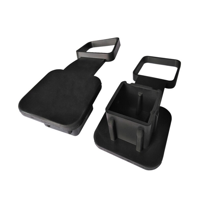 Capa de reboque de borracha universal reboque gancho plug gancho tubo capa de reboque protetor inserção receptores capa acessórios do carro