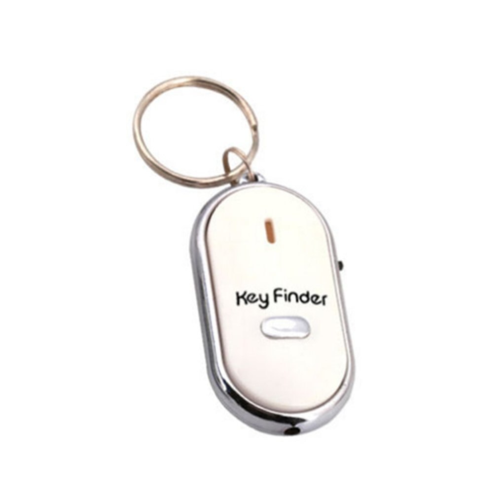 Mini llavero LED localizador de llaves por silbido sonido parpadeante pitido remoto Lost Keyfinder llavero Tracker para niños billetera: Púrpura