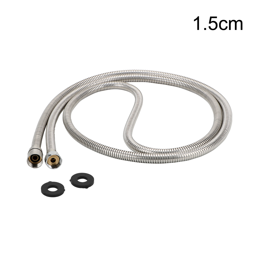 Plumbing Hose Rainfall Shower Hose Pipe Fittings Bathroom Accessories 1.2m/1.5m/2m Flexible Soft Water Pipe: 1.5M