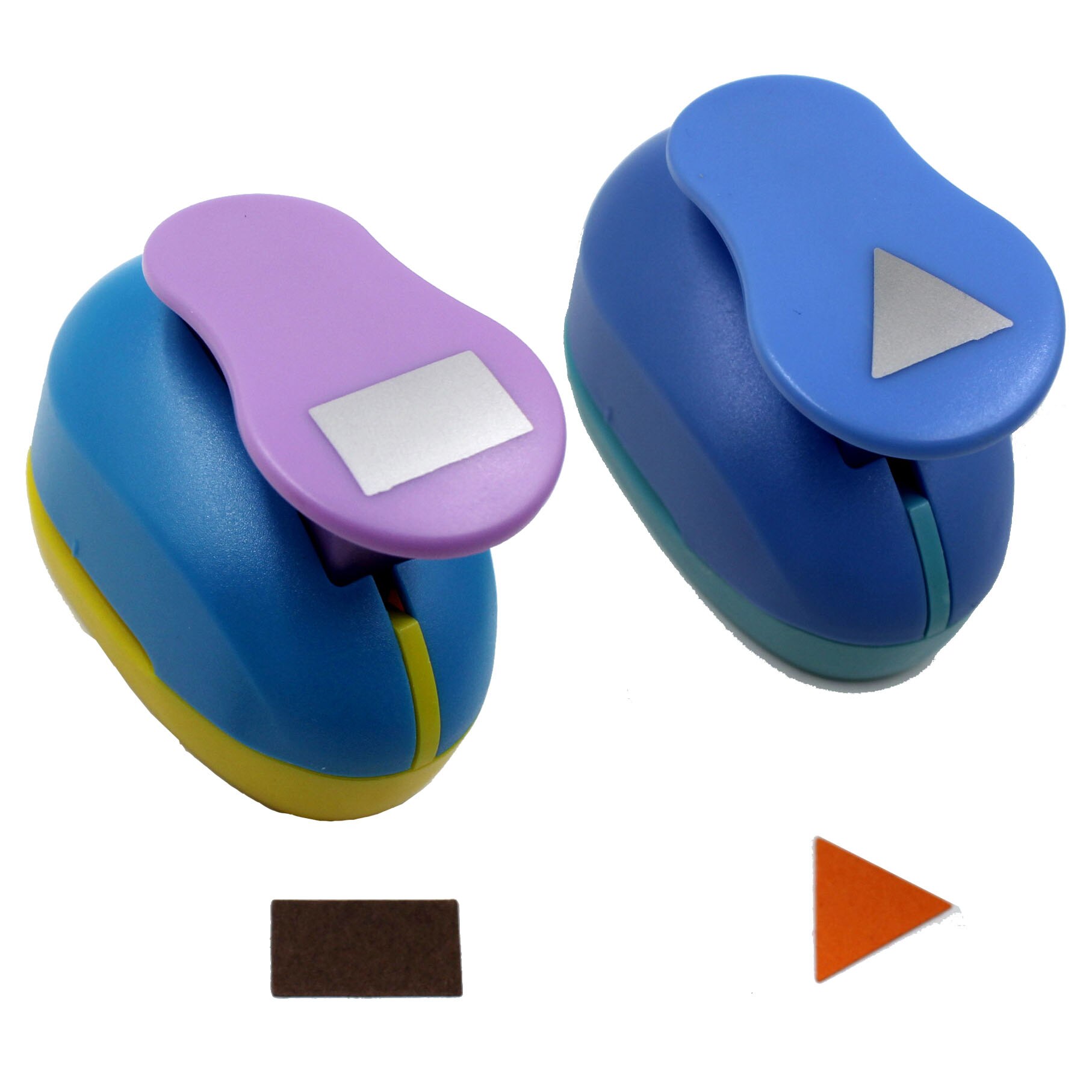 2.5cm(1 inch) Circle and Wave Circle Shape hole punch set Puncher Crafts Scrapbooking round DIY Paper Cutter Punches Free ship: Triangle Rectangle