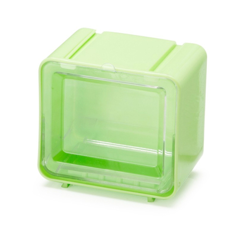 Compact Stackable Desk Organizer with Lid Art Crafts Tools Storage Case for storage Scrapbooking Washi Tapes Stationery: Green