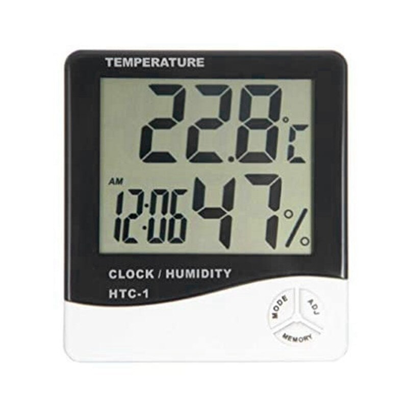 HTC1 Digitale Thermometer Hygrometer Klok Wekker/... Grandado