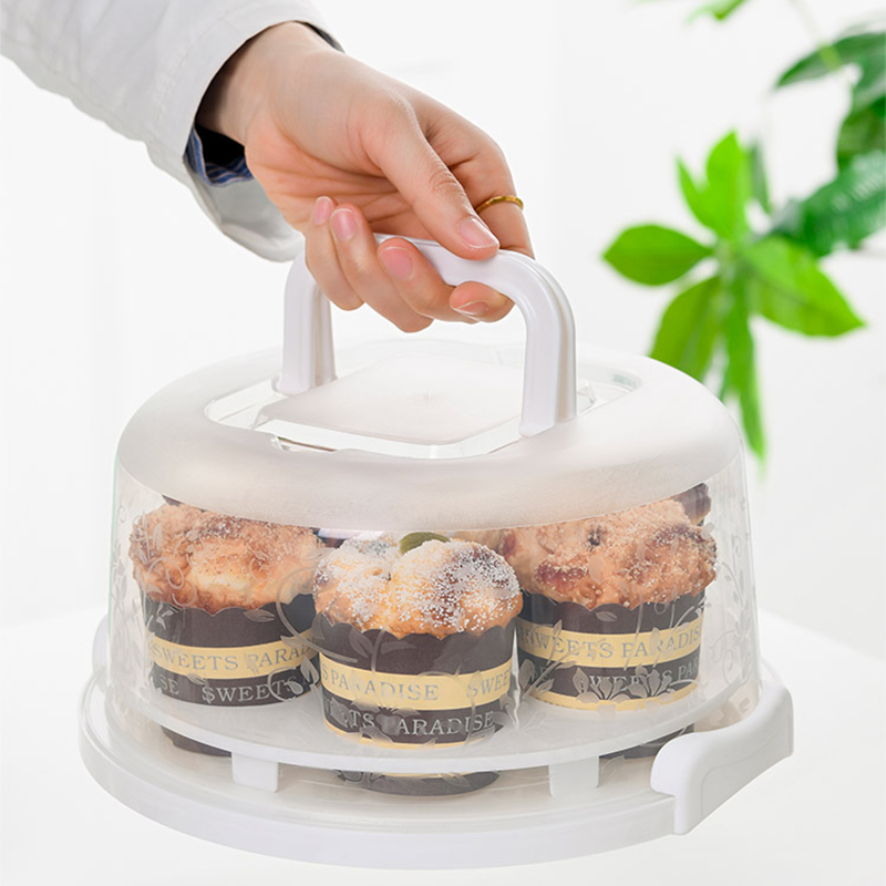 Portable Cake Storage Box Baking Packaging Box Birthday Cake Wedding Dessert Fruit Visible Storage Box Kitchen Baking Tools