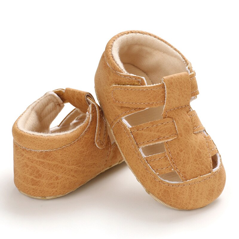 Sommer baby drenge piger hule sandaler blød sål spædbarn krybbe sko baby mokasiner sandaler sko pu læder børn sandaler sko