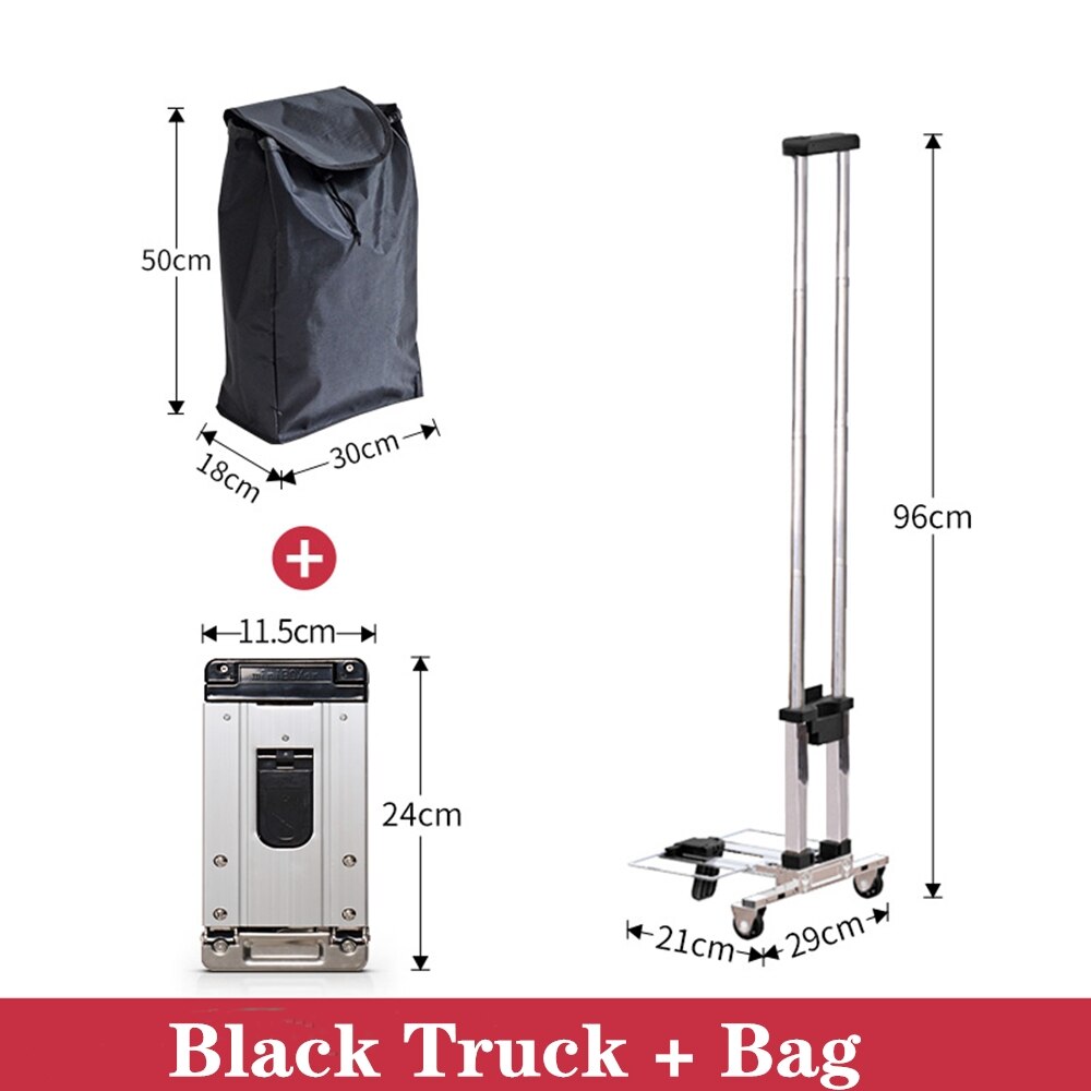 B-life foldbar trolley købmandsvogn mini håndlastbil til kvinder rejse tur ferier camping strand lege picnic vasketøj: Q 2