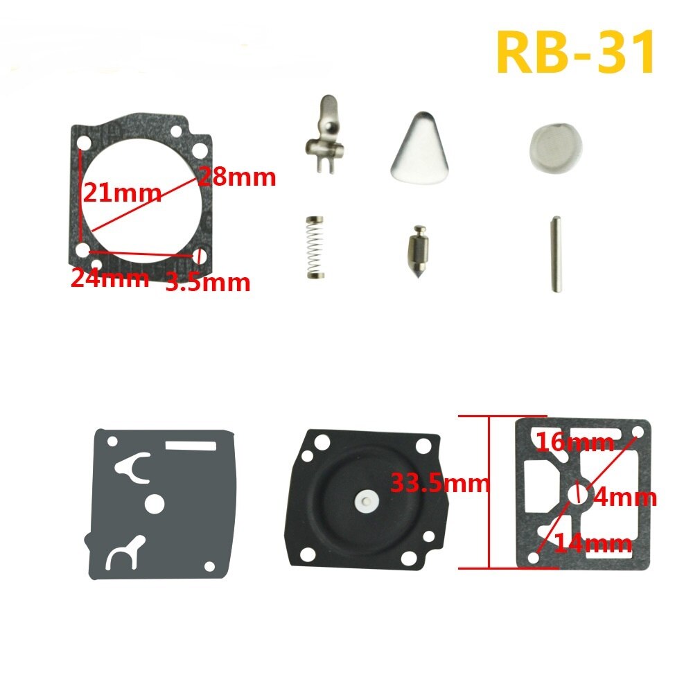 RB-31 Carburetor Repair Rebuild Diaphragm Gasket Kit For Stihl 034 036 MS360 034 Zama C3A HUSQVARNA 365 362 371 372 372XP RB 31
