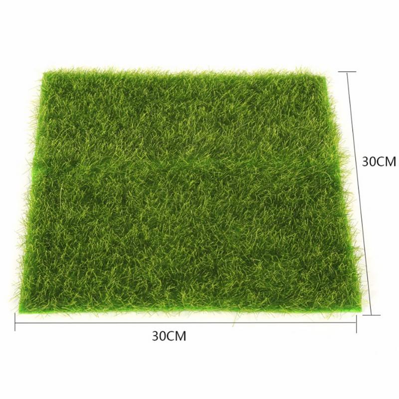 2 Grootte Gesimuleerde Gazon Micro Landschap Kunstgras Landschap Woonaccessoires Aquarium Decoratie Kunstmatige Gazon Tuin: 30X30